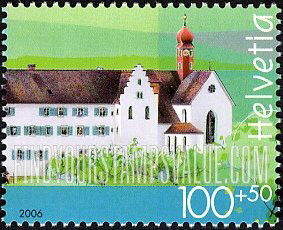 FindYourStampsValue: Semi-Postal, Wettingen Monastery: Main building