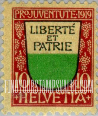 FindYourStampsValue: Semi-Postal: Vaud