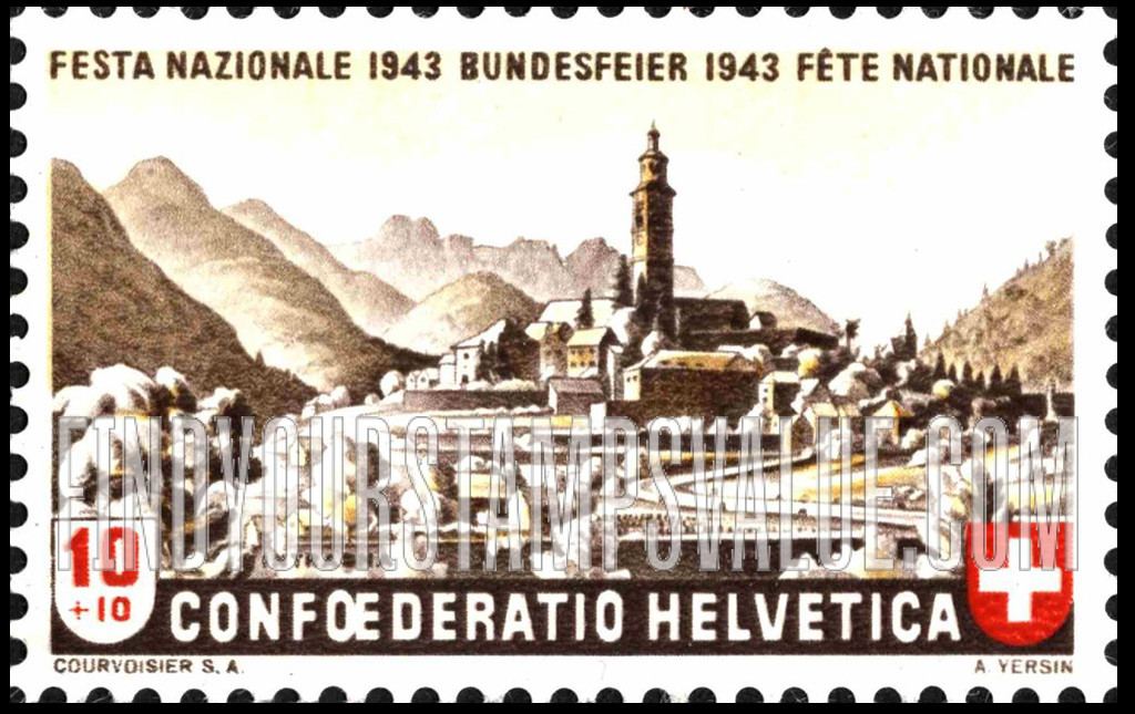 FindYourStampsValue: Semi-Postal: Intragna