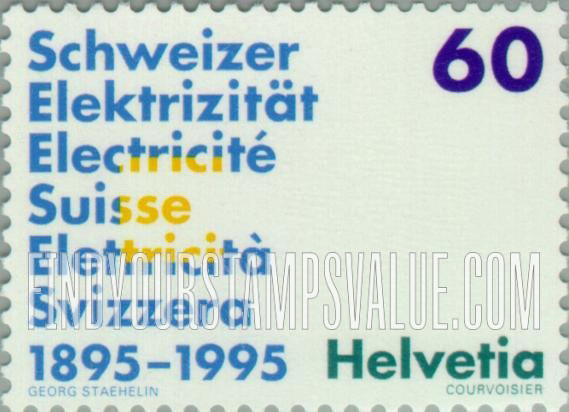 FindYourStampsValue: Federal Administration: Swiss Associate, of Producers & Distributors of Electricity, Centenary