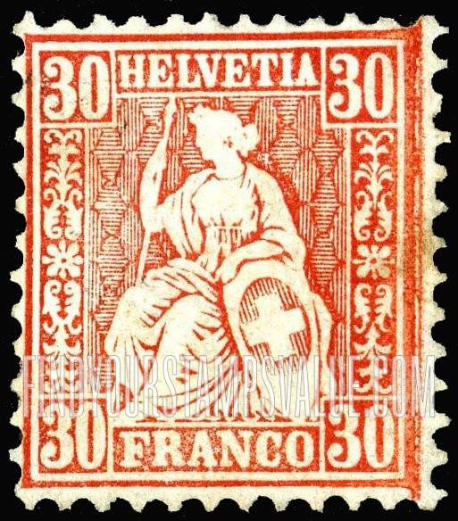 FindYourStampsValue: Federal Administration: Helvetia
