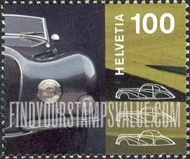 FindYourStampsValue: Federal Administration, Geneva International Auto Show, Centenary: Front of car