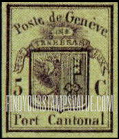FindYourStampsValue: Cantonal Administration, Geneva: Coat of Arms