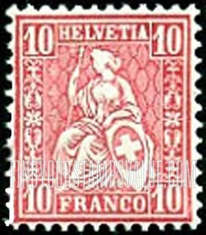 FindYourStampsValue: Federal Administration: Helvetia