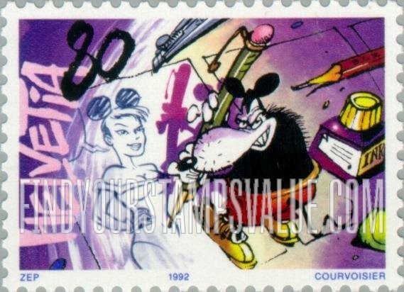 FindYourStampsValue: Federal Administration, Comic Strips: Zep