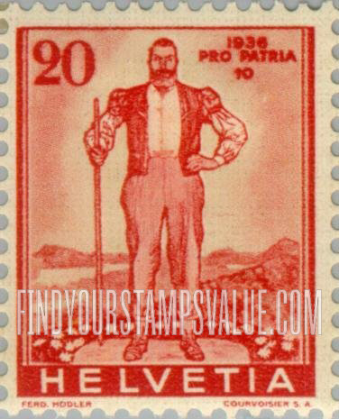 FindYourStampsValue: Semi-Postal: Alpine Herdsman