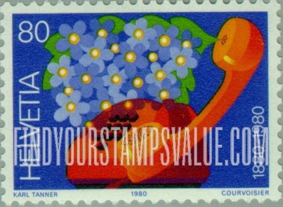FindYourStampsValue: Federal Administration: Swiss Telephone Service Centenary