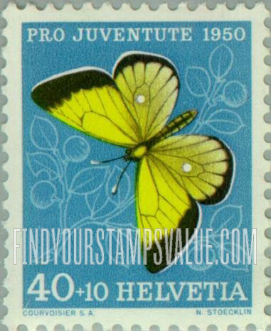 FindYourStampsValue: Semi-Postal: Sulphur Butterfly