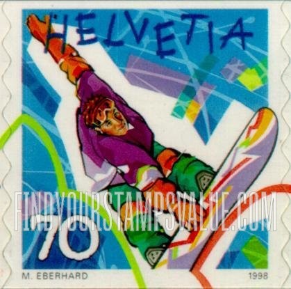 FindYourStampsValue: Federal Administration, Youth Sports: Snow boarding