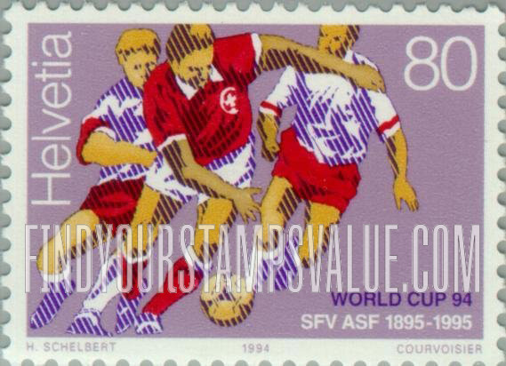FindYourStampsValue: Federal Administration: 1994 World Cup Soccer Championships, U.S.