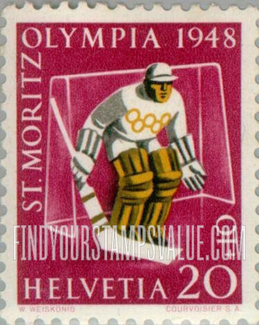 FindYourStampsValue: Semi-Postal: Icehockey Player