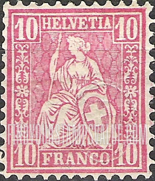 FindYourStampsValue: Federal Administration: Helvetia