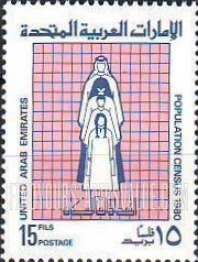 FindYourStampsValue: 1980 population census: Family on Graph - التعداد العام للسكان عام 1980: عائلة على رسم بياني