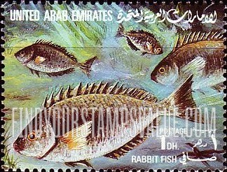 FindYourStampsValue: Fish: Rabbit fish - سمك: صافي