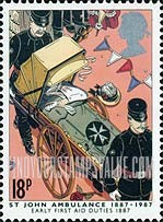 FindYourStampsValue: Great Britain (United Kingdom): St.John Ambulance Centenary - Ambulance, 1887