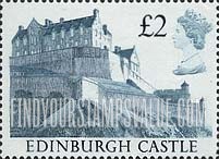 FindYourStampsValue: Great Britain (United Kingdom): Photographs of Castles by Prince Andrew - Edinburgh Castle