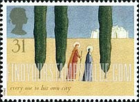 FindYourStampsValue: Great Britain (United Kingdom): Christmas - Mary, Joseph on Journey to Bethlehem