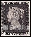 FindYourStampsValue: Great Britain (United Kingdom): Queen Victoria - Penny Black