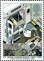 FindYourStampsValue: Great Britain (United Kingdom): St.John Ambulance Centenary - Public Event, 1965