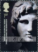 FindYourStampsValue: Great Britain (United Kingdom): British Museum, 250th Anniversary - Bust of Alexander the Great, c. 200 B.C.