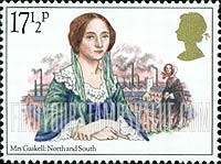 FindYourStampsValue: Great Britain (United Kingdom): Victorian Novelists and Scenes from their Novels - Mrs. Gaskell, "North and South"