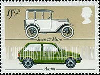 FindYourStampsValue: Great Britain (United Kingdom): Cars - Austin's Seven (1922) and Metro
