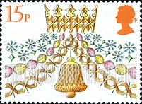 FindYourStampsValue: Great Britain (United Kingdom): Christmas (Traditional Decorations) - Paper Chain and Bell
