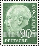 FindYourStampsValue: President Theodor Heuss