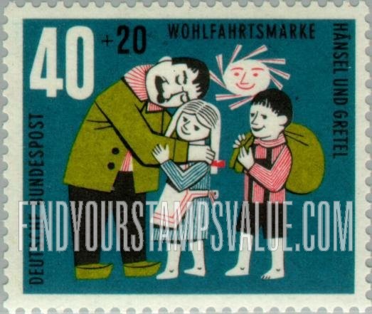 FindYourStampsValue: SEMI-POSTAL - Various Scenes from Hansel and Gretel