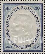 FindYourStampsValue: 150th Death Anniversary of Friedrich von Schiller, Poet