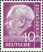 FindYourStampsValue: President Theodor Heuss