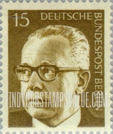 FindYourStampsValue: BERLIN - President Heinemann Type of Germany Inscribed “Berlin”