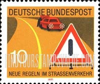 FindYourStampsValue: New Traffic Rules, Traffic Signs - Warning Signal