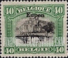 FindYourStampsValue: GERMAN OCCUPATION - Dinant: Belgian Stamps of 1915-20 Overprinted