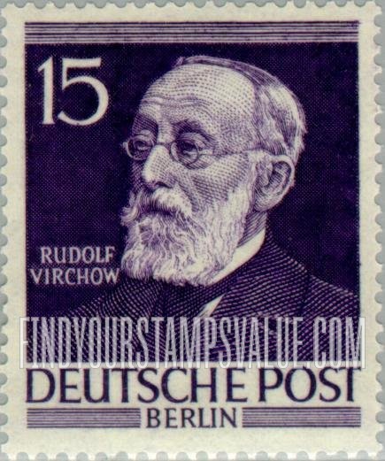 FindYourStampsValue: BERLIN - Portraits: Rudolf Virchow
