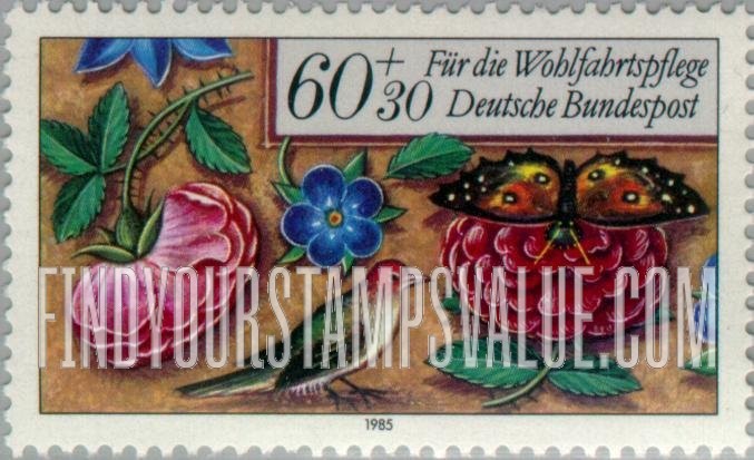 FindYourStampsValue: SEMI-POSTAL - Various ornamental borders, medieval prayer book, Prussian State Library, Berlin