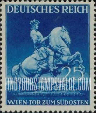 FindYourStampsValue: Vienna Fair - Monument to Prince Eugene