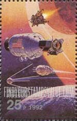 FindYourStampsValue: Russia: Russian Federation, Space Accomplishments - Sputnik, Vostok, Apollo Command and Lunar Modules