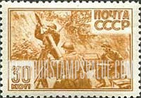 FindYourStampsValue: Russia: USSR, World War II Battle Scenes - Trench Mortar
