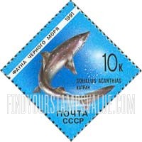 FindYourStampsValue: Russia: USSR, Marine Life - Squalus Acanthias