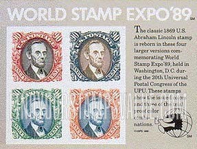 FindYourStampsValue: WORLD STAMP EXPO '89 Souvenir Sheet