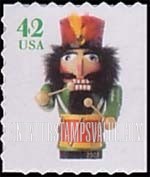FindYourStampsValue: HOLIDAY NUTCRACKERS - Drummer, Self-Adhesive Booklet Stamp