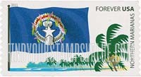 FindYourStampsValue: FLAGS OF OUR NATION - Northern Marianas, Self-Adhesive Coil stamp