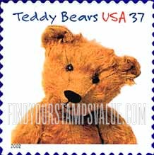 FindYourStampsValue: TEDDY BEARS CENTENNIAL - Bruin Bear, Self-Adhesive Stamp