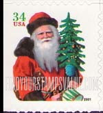 FindYourStampsValue: 19th CENTURY CHROMOLITHOGRAPHS OF SANTA CLAUS, Self-Adhesive Booklet Stamp