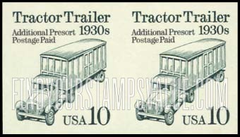 FindYourStampsValue: TRACTOR TRAILER 1930s - Transportation Coil