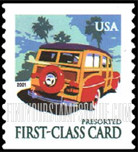 FindYourStampsValue: WOODY WAGON, Self-Adhesive Coil Stamp