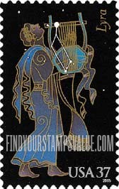 FindYourStampsValue: CONSTELLATIONS - Lyra, Self-Adhesive stamp