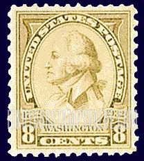 FindYourStampsValue: WASHINGTON BIRTH BICENTENNIAL - Portrait by Saint Memin, 1798