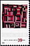 FindYourStampsValue: AMERICAN TREASURES SERIES, QUILTS OF GEE'S BEND, ALABAMA - Housetop Variation, Self-Adhesive Booklet Stamp